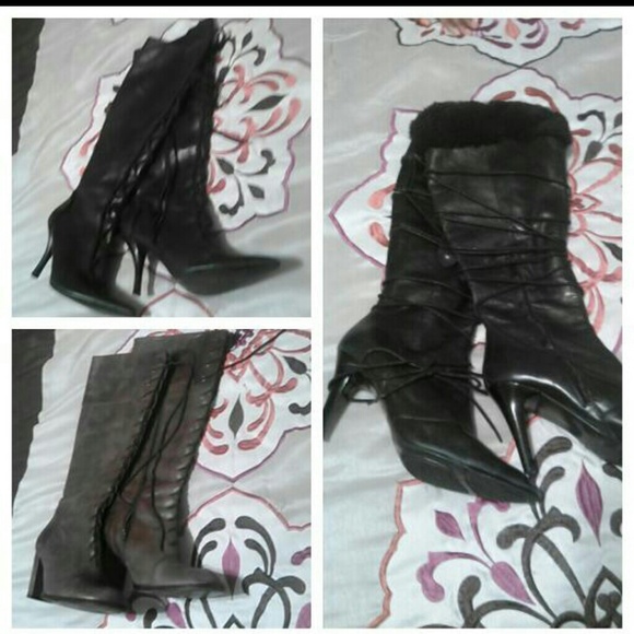 3 pair leather ninewest boots