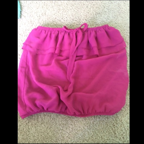 Strapless shirt