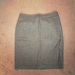 Grey pencil skirt