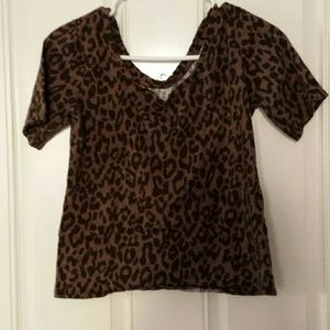 New York & Co leopard print top