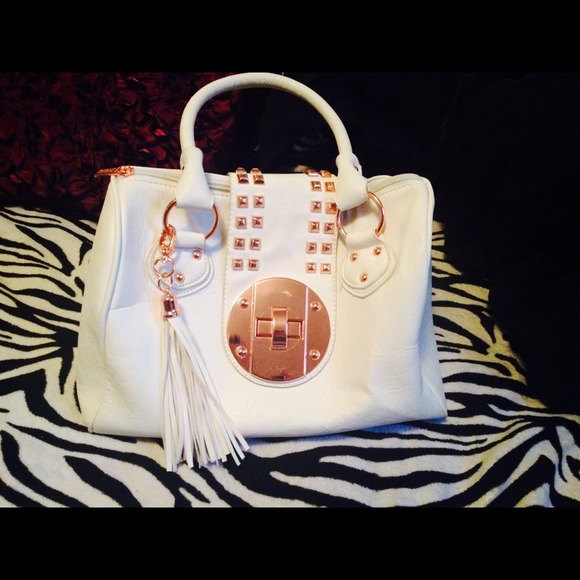 White & rose gold iMoshion purse NWT