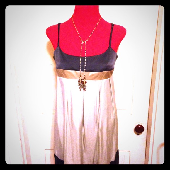 Silk Tri Color Dress