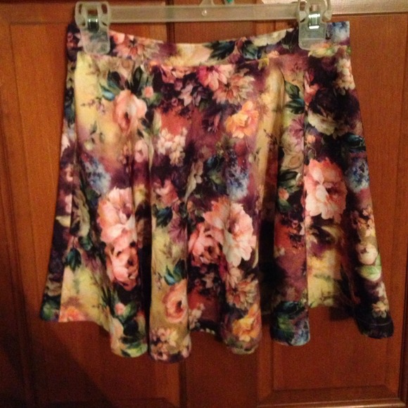 Floral skater skirt