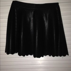 Black Crochet Skirt