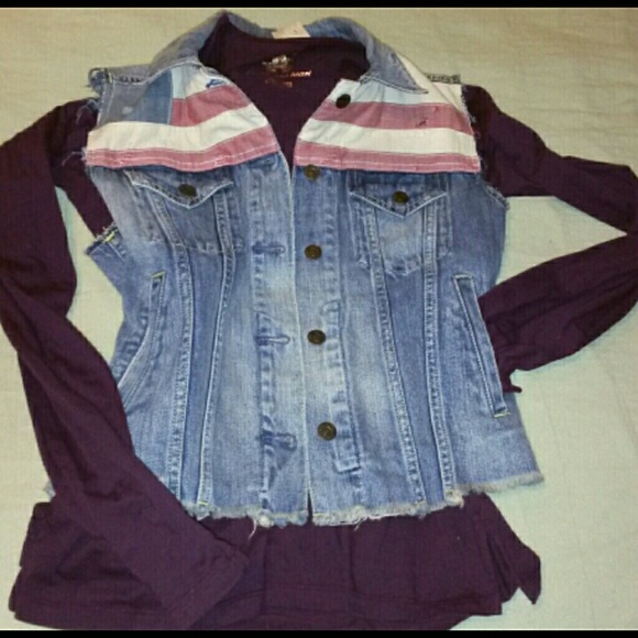 I WANNA DO A COWBOY - Distressed denim vest - Picture 3 of 3