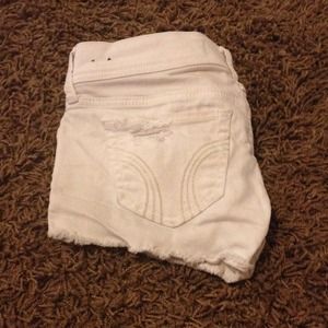 white Hollister shorts