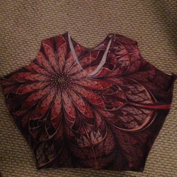 Charlotte Russe multi colored top size small