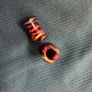 2g rainbow zebra plugs and zebra plugs (2 pairs)