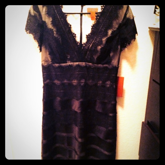 Gorgeous black nude lace dress brand new