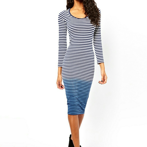 Dip Dyed Stripe Dress