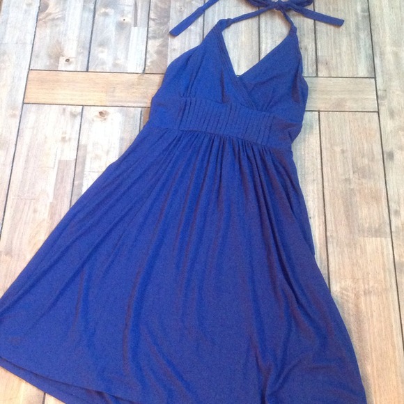 SOLD 🎯 The Limited Blue Halter Dress