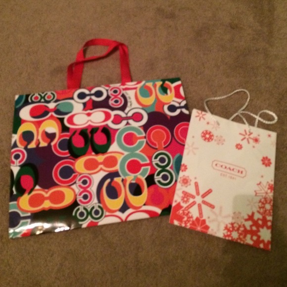 2 Coach gift bags