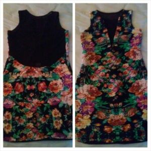 Floral/Mesh Party Dress