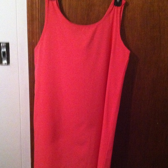 Coral/pink bow back dress