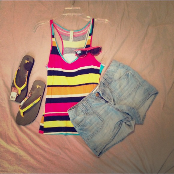 Striped colorful tank top - Picture 1 of 1