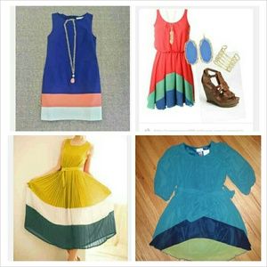 BEAUTIFUL COLOR BLOCK DRESS