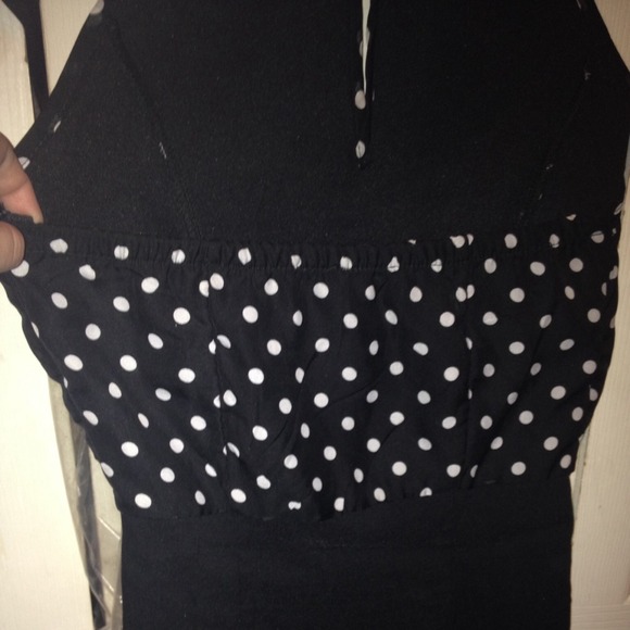 Flash Sale! 🎉💥 Black white polka dot dress - Picture 2 of 2