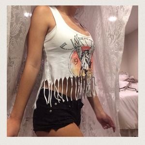 Fringe crop top
