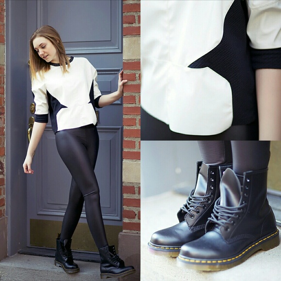 Dr. Martens black combat boots