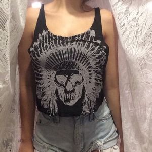 Brandy Melville Skull Headress top