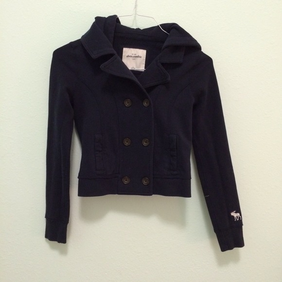 Abercrombie cropped pea coat