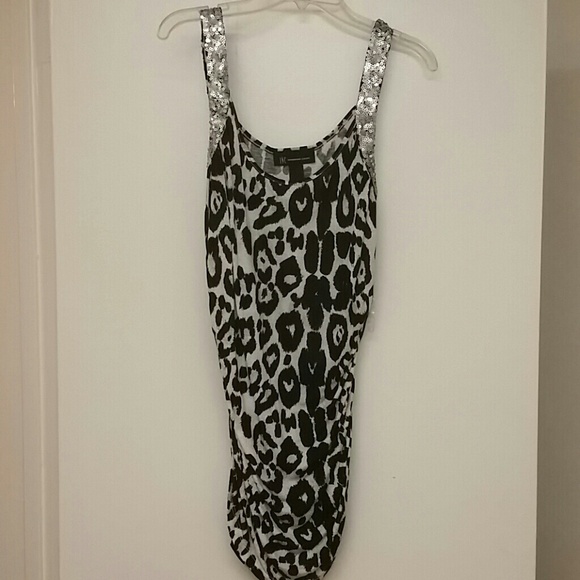 New INC leopard tank top
