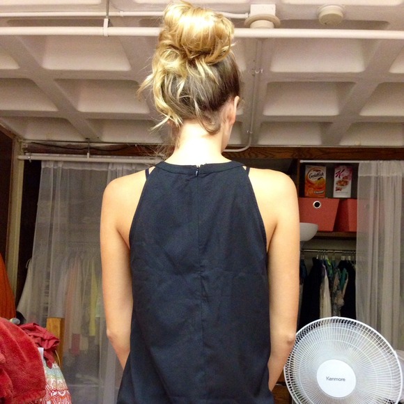 SOLD. Black LF top with cut outs - Picture 2 of 3