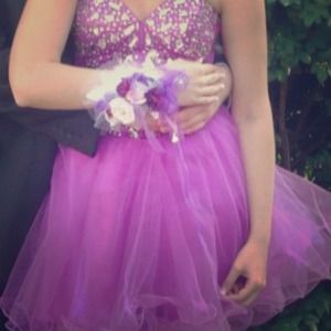 ⭐️SALE⭐️Purple Beaded Homecoming Dress