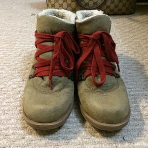 Suede/Wool Interior Boots