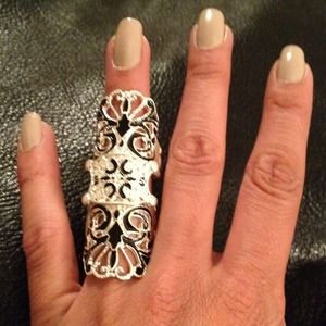 MOVING SALE 🤗 Black and silver ring