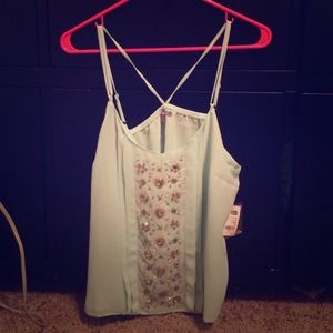 ***SOLD***Blue sparkle Charlotte Russe top