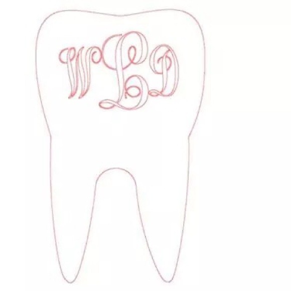 Future Dentist Monogrammed Decal