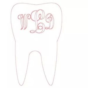 Future Dentist Monogrammed Decal