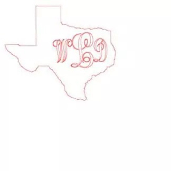 Any State Monogram Decal