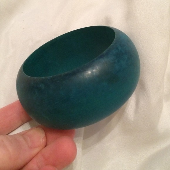 Aqua wood bracelet
