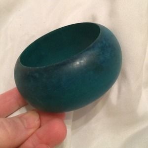 Aqua wood bracelet