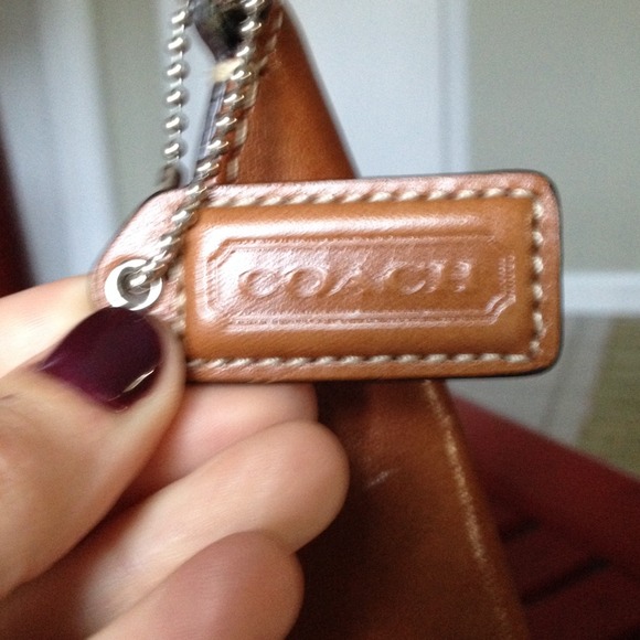 Authentic Coach pink & brown suede shoulder bag - Picture 2 of 4