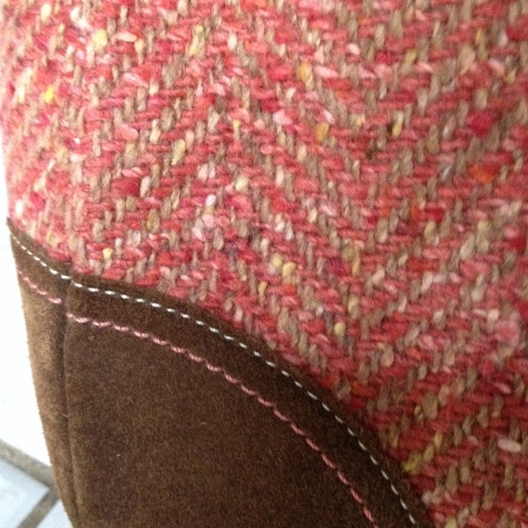 Authentic Coach pink & brown suede shoulder bag - Picture 4 of 4