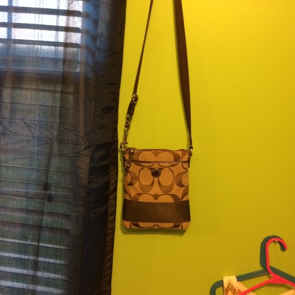 Brown Coach crossbody