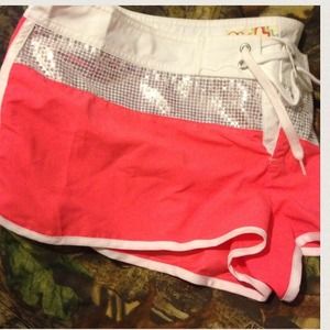 pink and sequins swim trunks/shorts