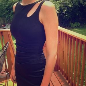 Cache black knee-length dress size2