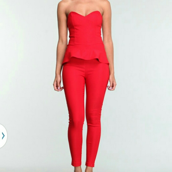 Peplum Jumpsuit NEVER WORN