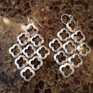 Stella & Dot Signature Clover earrings.