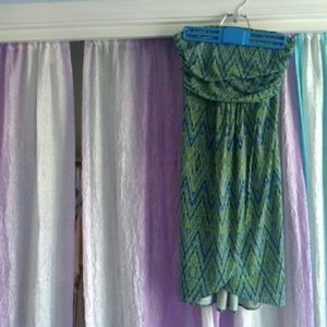 Jennifer Lopez strapless dress