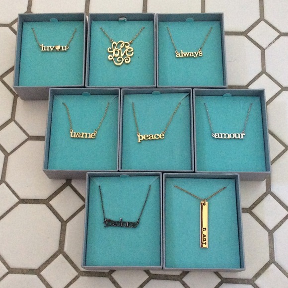 Brand new  monogram Necklace from Nordstrom Rack