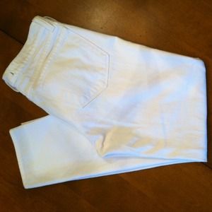 J Brand white cropped jean capri