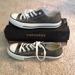 Converse gray shoes