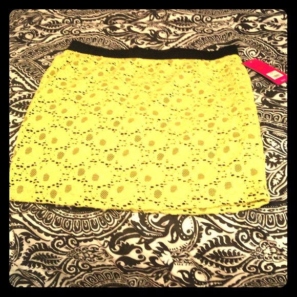 Tight lime green skirt