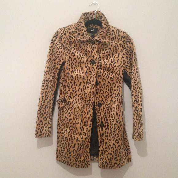 H&M LEOPARD JACKET US S 2 - Picture 1 of 1