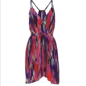 Aryn K Printed Tulip Dress Medium